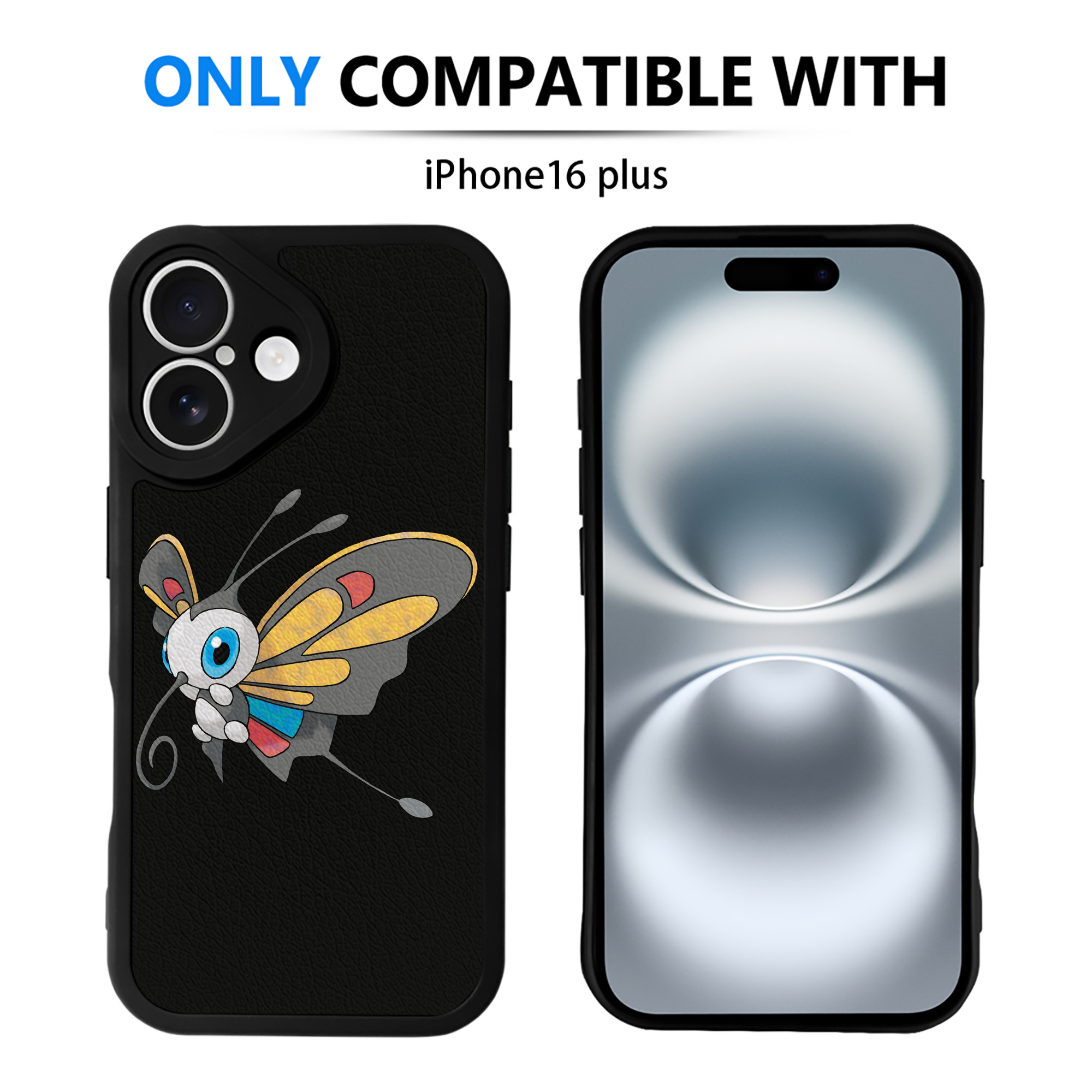 （画像用） ポケットモンスター Pokémon 【iPhone 16シリーズ対応】シリコンスマホケース（レザー調） 材質：シリコン